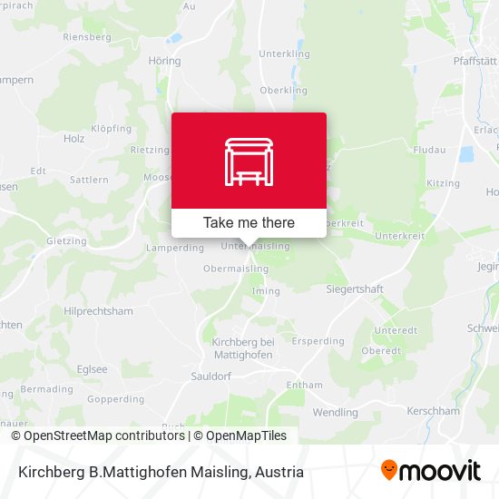 Kirchberg B.Mattighofen Maisling map