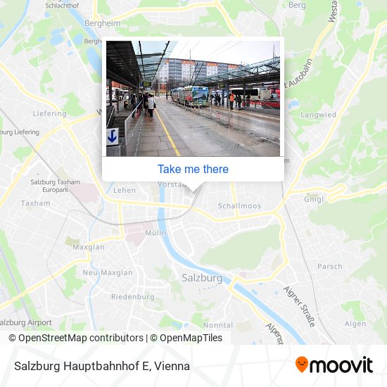 Salzburg Hauptbahnhof E map