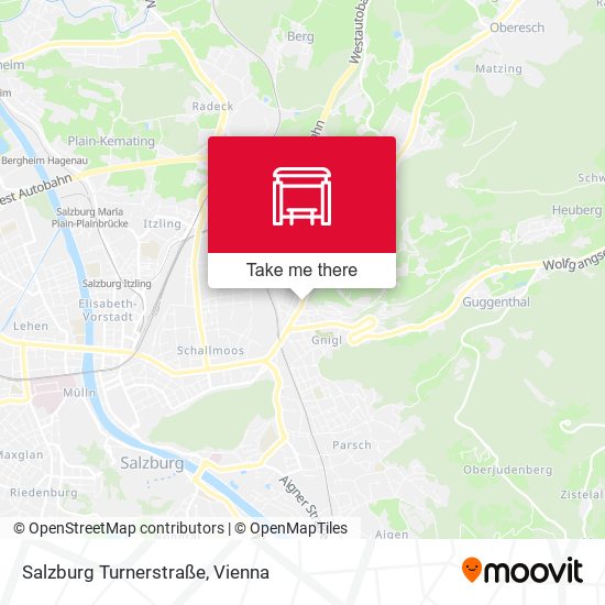 Salzburg Turnerstraße map