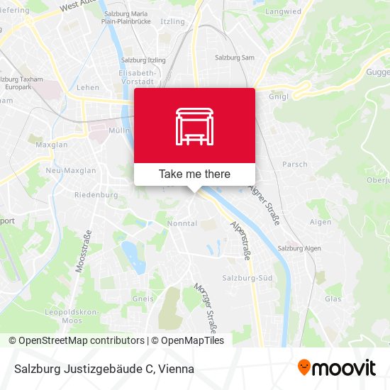 Salzburg Justizgebäude C map