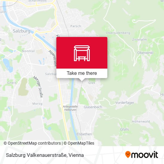 Salzburg Valkenauerstraße map