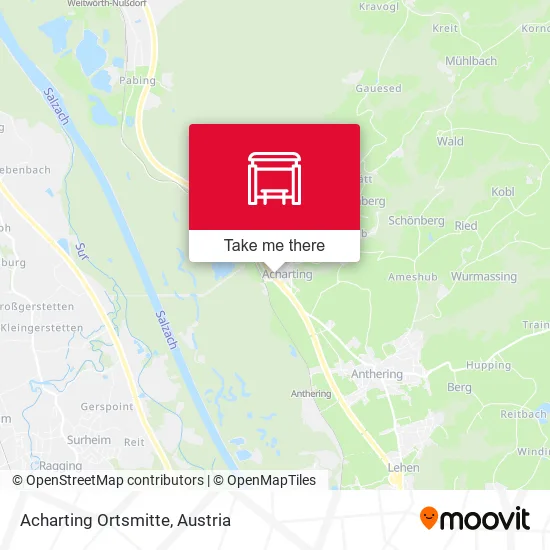 Acharting Ortsmitte map
