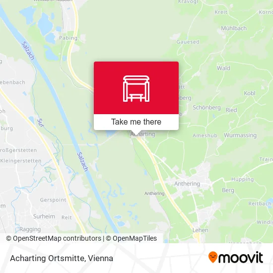 Acharting Ortsmitte map