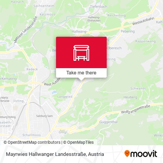 Mayrwies Hallwanger Landesstraße map