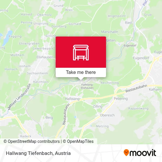 Hallwang Tiefenbach map