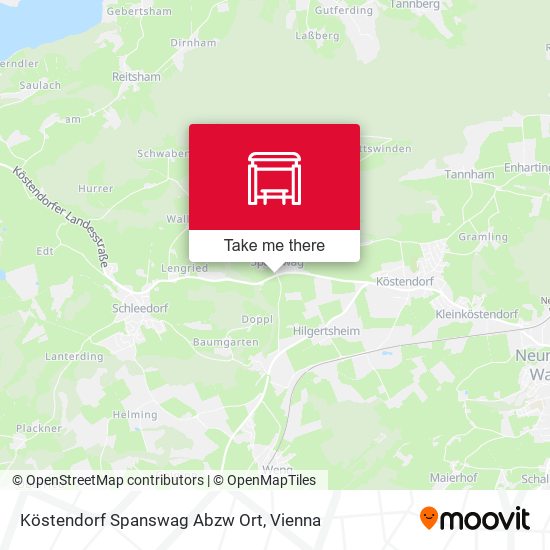 Köstendorf Spanswag Abzw Ort map
