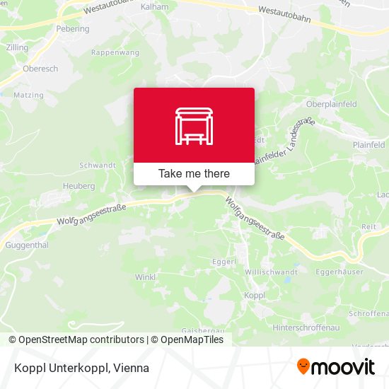 Koppl Unterkoppl map