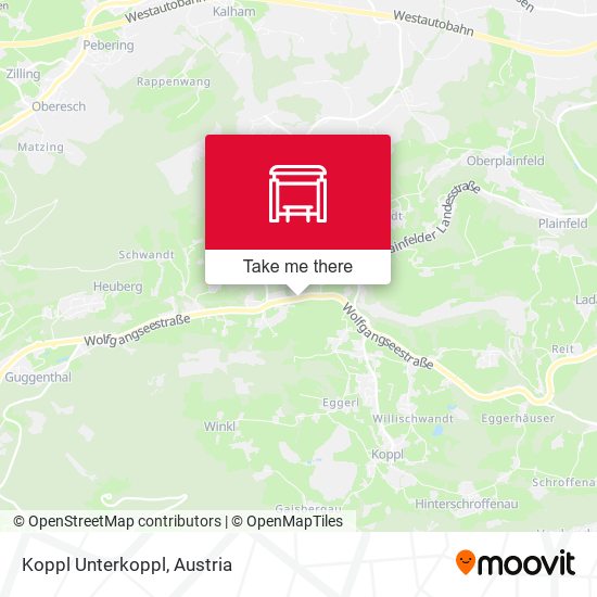 Koppl Unterkoppl map