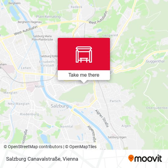 Salzburg Canavalstraße map