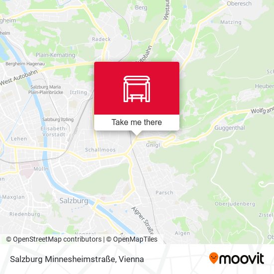 Salzburg Minnesheimstraße map