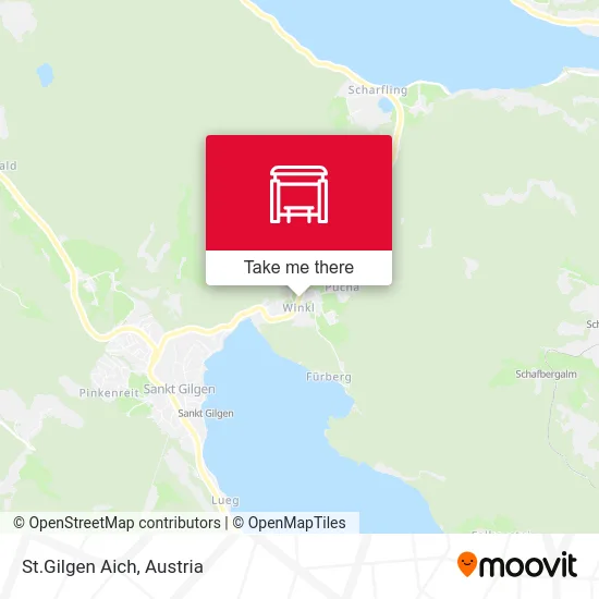 St.Gilgen Aich map