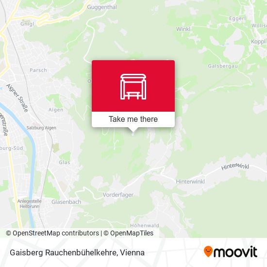 Gaisberg Rauchenbühelkehre map