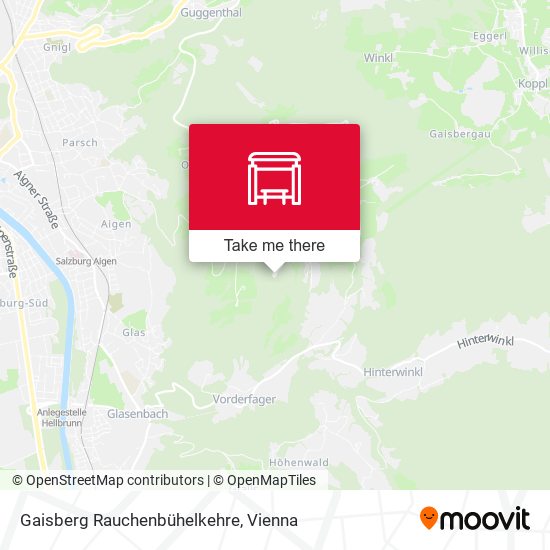 Gaisberg Rauchenbühelkehre map