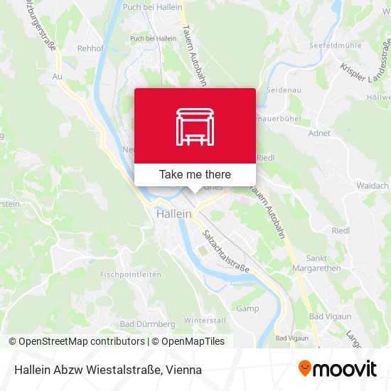 Hallein Abzw Wiestalstraße map