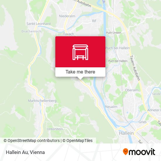 Hallein Au map