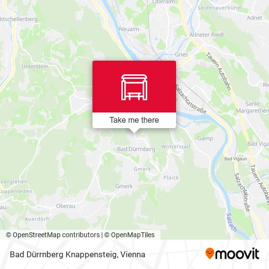 Bad Dürrnberg Knappensteig map