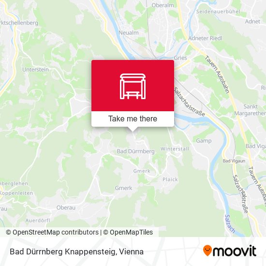 Bad Dürrnberg Knappensteig map