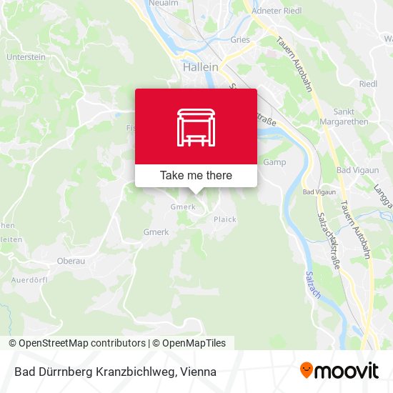 Bad Dürrnberg Kranzbichlweg map