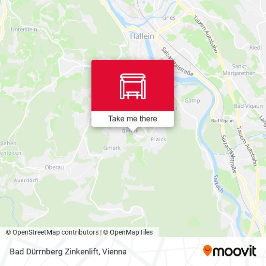 Bad Dürrnberg Zinkenlift map