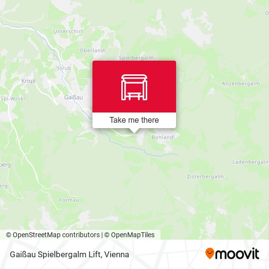 Gaißau Spielbergalm Lift map