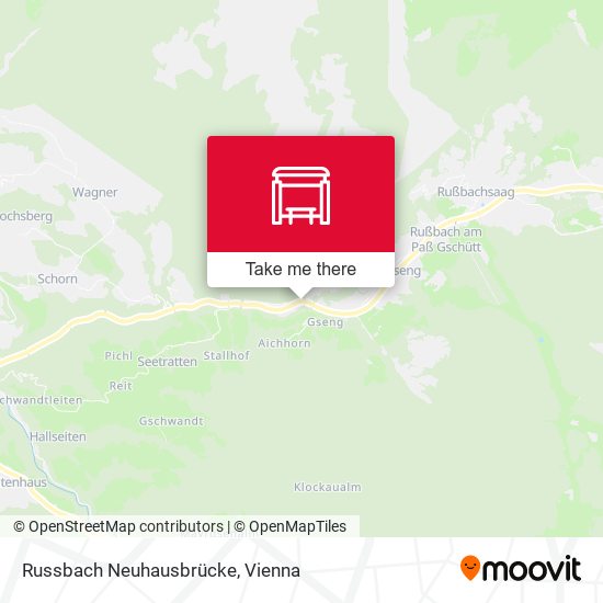 Russbach Neuhausbrücke map