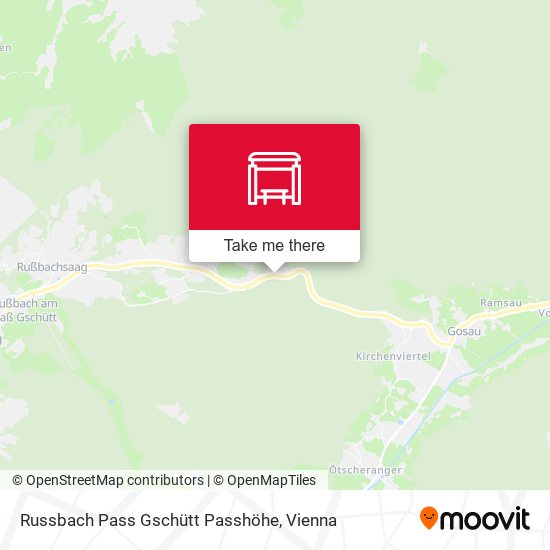 Russbach Pass Gschütt Passhöhe map