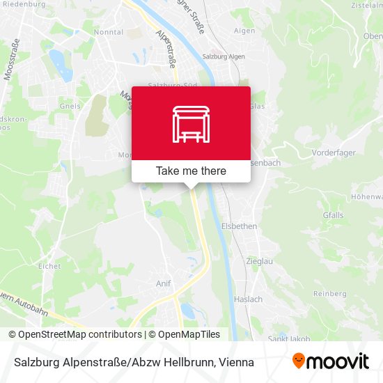 Salzburg Alpenstraße / Abzw Hellbrunn map