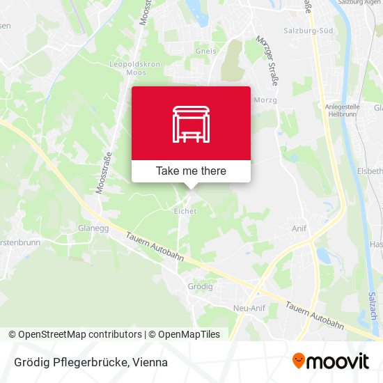 Grödig Pflegerbrücke map