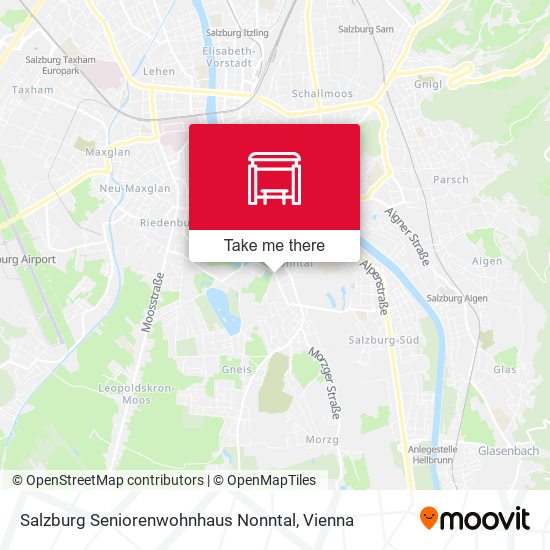Salzburg Seniorenwohnhaus Nonntal map