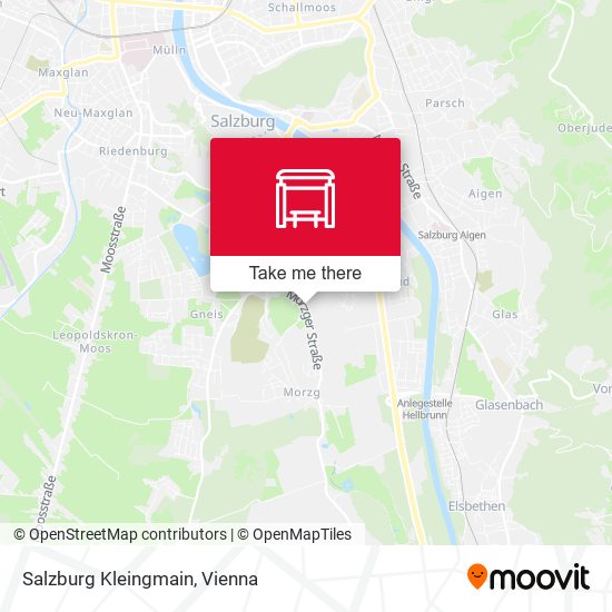 Salzburg Kleingmain map