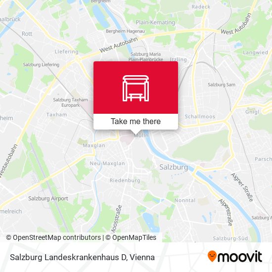 Salzburg Landeskrankenhaus D map