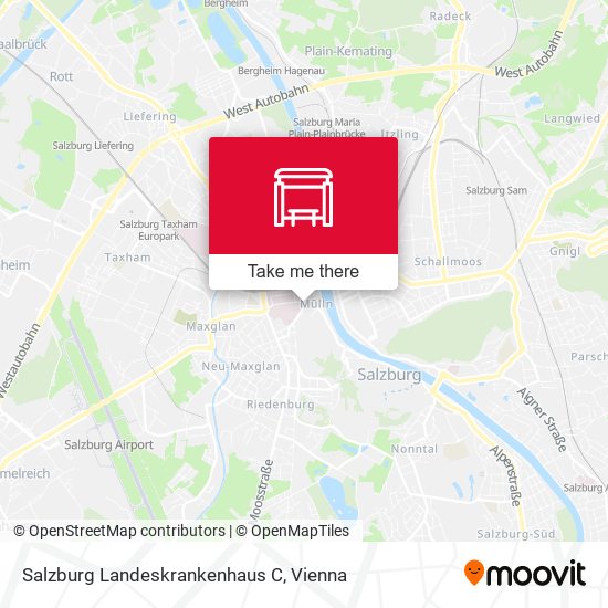 Salzburg Landeskrankenhaus C map