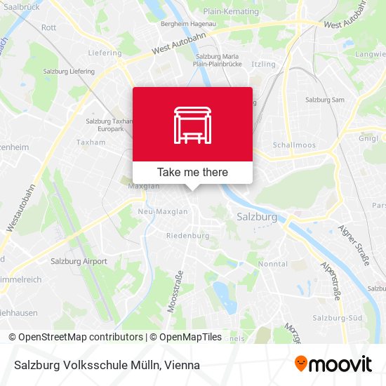 Salzburg Volksschule Mülln map