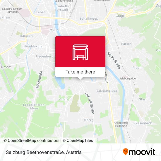 Salzburg Beethovenstraße map