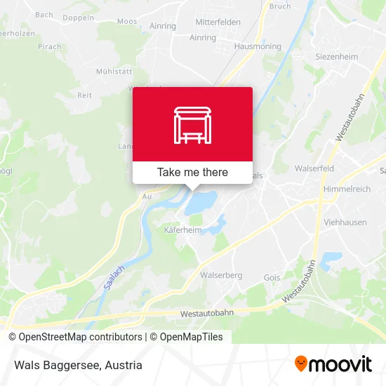 Wals Baggersee map