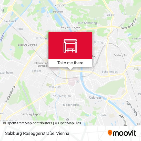 Salzburg Roseggerstraße map