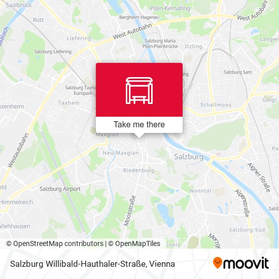 Salzburg Willibald-Hauthaler-Straße map