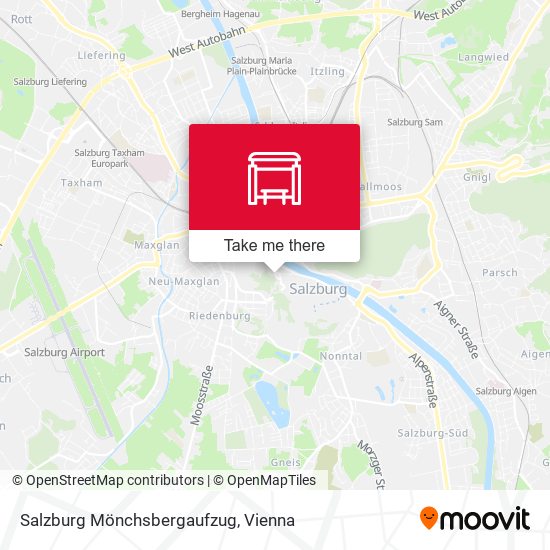 Salzburg Mönchsbergaufzug map