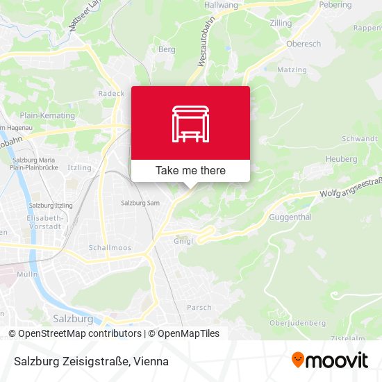 Salzburg Zeisigstraße map