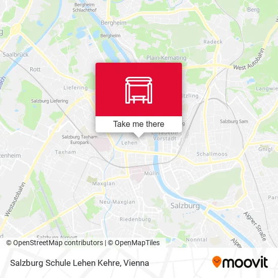 Salzburg Schule Lehen Kehre map