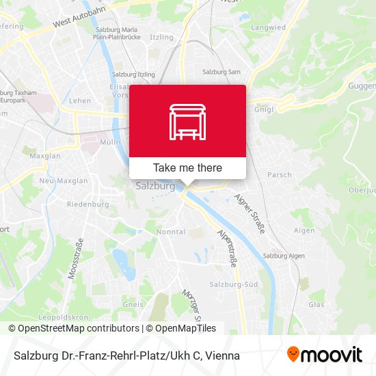 Salzburg Dr.-Franz-Rehrl-Platz / Ukh C map