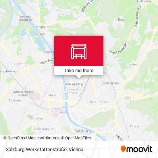Salzburg Werkstättenstraße map