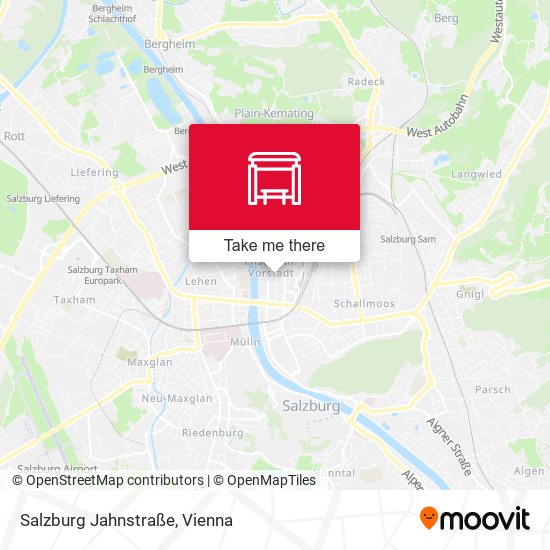 Salzburg Jahnstraße map