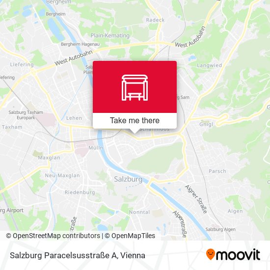 Salzburg Paracelsusstraße A map