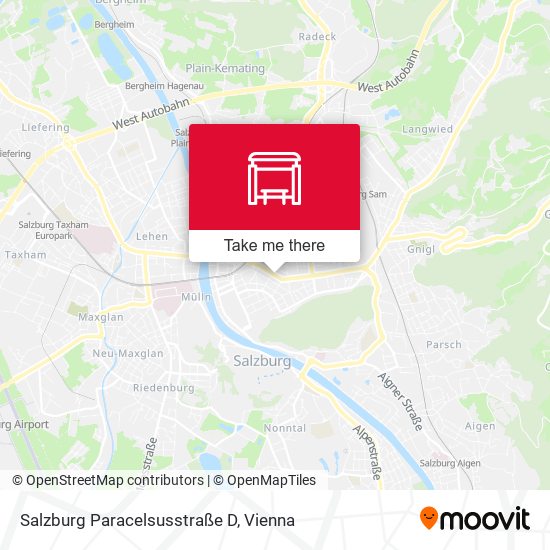 Salzburg Paracelsusstraße D map