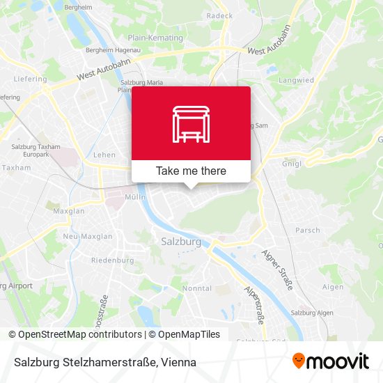 Salzburg Stelzhamerstraße map