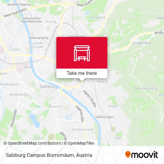 Salzburg Campus Borromäum map