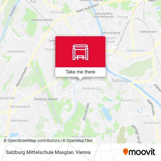Salzburg Mittelschule Maxglan map
