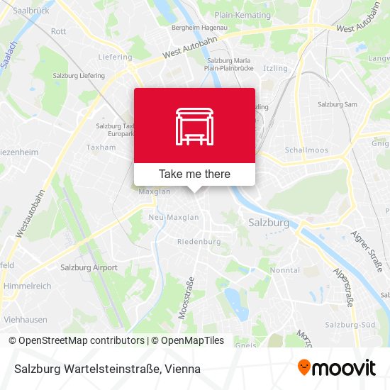 Salzburg Wartelsteinstraße map
