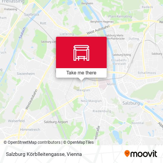 Salzburg Körblleitengasse map
